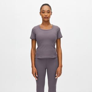 Rib Träningstshirt Lila produkt bild