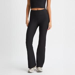 Ribbade Flare Tights Svart produkt bild