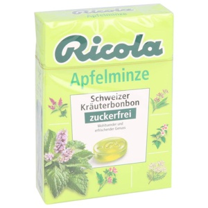 Ricola Apfelminze Kräuterbonbon zuckerfrei 50 g Bonbons Produktbild