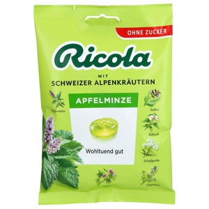 Ricola Apfelminze Schweizer Kräuterbonbon zuckerfrei 75 g Bonbons Produktbild