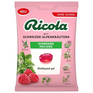 Ricola HIMBEERE MELISSE 75 g Bonbons Produktbild