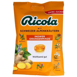 RICOLA o.Z.Beutel Ingwer Orangenminze Bonbons Produktbild