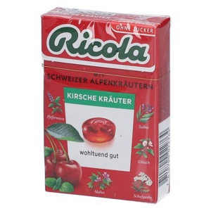 RICOLA o.Z.Box Kirsche Kräuter Bonbons Produktbild