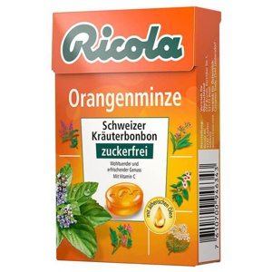 RICOLA-o-Z-Box-Orangenminze-Bonbons Produktbild