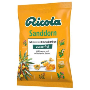 Ricola ohne Zucker Sanddorn Bonbons, 75 g Bonbons Produktbild