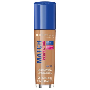 Rimmel London Match Perfection Foundation 201 Classic Beige produktbillede