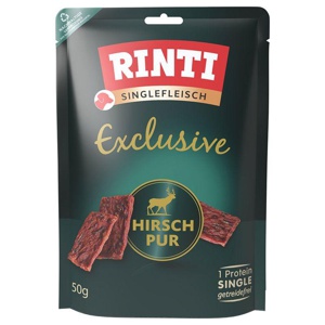 Rinti Exclusive Snack Hirsch pur 50 g Produktbild