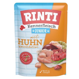 Rinti Kennerfleisch Pouches Junior 10 x 400 g Produktbild