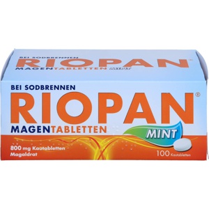 RIOPAN Magen Tabletten Mint 800 mg Kautabletten Produktbild