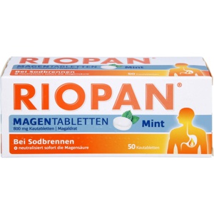 RIOPAN Magen Tabletten Mint 800 mg Kautabletten Produktbild
