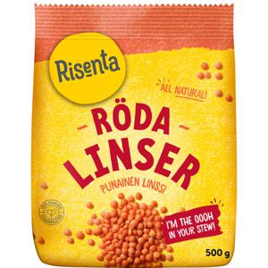 Risenta Linser Röda 500 g produkt bild