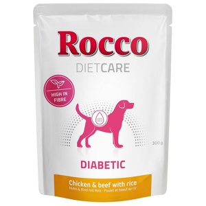 Rocco Diet Care Diabetic Huhn & Rind mit Reis 300 g - Pouch Produktbild