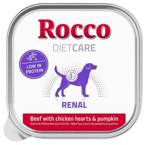 Rocco Diet Care Renal Rind mit Hühnerherzen & Kürbis Schale 150 g Produktbild
