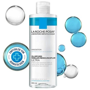 La Roche-Posay Oil Infused Mizellen Reinigungsfluid, 400 ml Flüssigkeit Produktbild