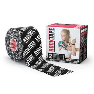 RockTape, Pattern Roll, 5 cm x 5 m, Logo Sort produktbillede