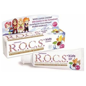 Rocs Kinder Fruchteis Zahnpasta, 45 g Zahnpasta Produktbild