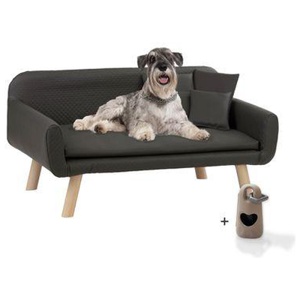 Rohrschneider ® Hundebett Kunstleder, Hundecouch mit Gratis-Beigabe Produktbild