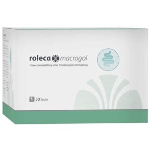 Roleca® macrogol Pulver zur Herstellung einer Lösung bei Verstopfung, 50 St Pulver zur Herstellung einer Lösung zum Einnehmen Produktbild