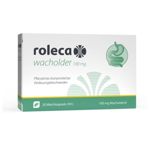 roleca wacholder 100 mg Weichkapseln, 20 St Weichkapseln Produktbild