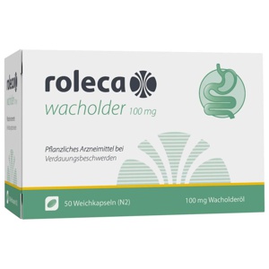Roleca wacholder 100 mg Weichkapseln, 50 St Weichkapseln Produktbild