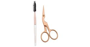 Rose Gold Brow Shaping Scissors & Brush produkt bild