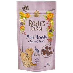 Rosie's Farm Puppy & Adult "Mini Hearts" Truthahn Produktbild