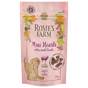 Rosie's Farm Snacks Puppy & Adult "Mini Hearts" Lamm Produktbild
