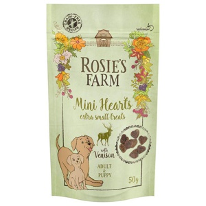 Rosie's Farm Snacks Puppy & Adult "Mini Hearts" Wild Produktbild