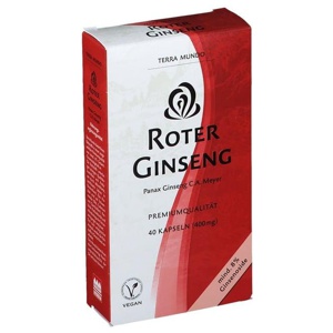 ROTER GINSENG 400 mg 8% von Terra Mundo Kapseln Produktbild