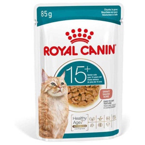 Royal Canin FHN Ageing 15+ Chunks in gravy pouch 12X85G produktbilde