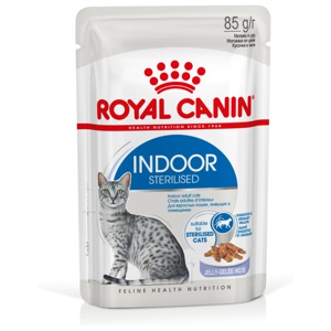 Royal Canin Indoor Sterilized Vuxen Alla raser Kött 12x85 g produkt bild