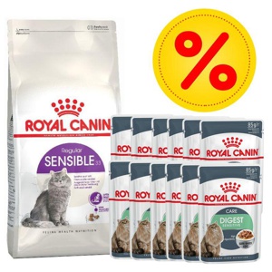 Mix-Paket Royal Canin 2/1,5 kg + 12 x 85 g Pouch in Soße Produktbild