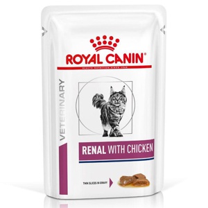 Royal Canin Veterinary Diets Cat Renal with Chicken, 12x85 g produktbilde