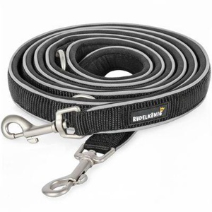 Rudelkönig Hundeleine - Führleine Paola schwarz/ silber Produktbild
