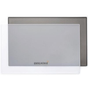 Rudelkönig Napfunterlage – Rutschfeste Futtermatte 40x30cm weiß Produktbild