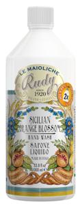 Rudy Sicilian Orange Blossom Le Maioliche Hand Wash Refill 1000 ml produkt bild
