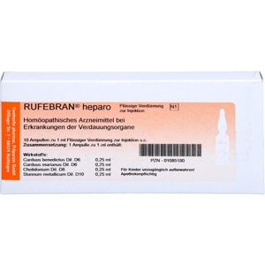 Rufebran heparo Ampullen, 10 St Ampullen Produktbild