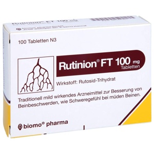 RUTINION FT 100 mg Tabletten Produktbild