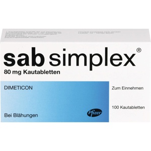 SAB-simplex-Kautabletten Produktbild