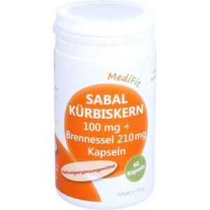 SABAL KÜRBISKERN 100 mg+Brennnessel 210 mg Kapseln Produktbild