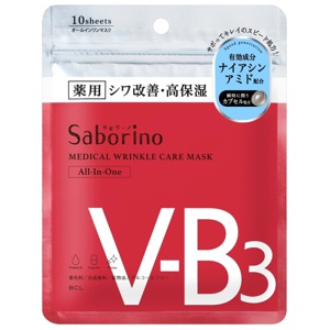 Saborino Medical Facial Sheet Mask Wrinkle 10pcs produktbillede