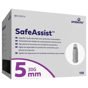 Safeassist Sicherheits-Pen-Nadel 5 mm, 100 St Kanüle Produktbild