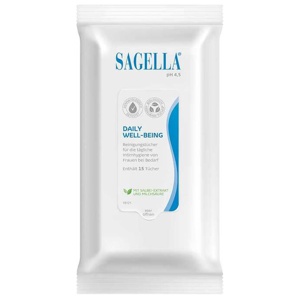 SAGELLA pH 4,5 DAILY WELL-BEING Reinigungstücher 15 St Tücher Produktbild