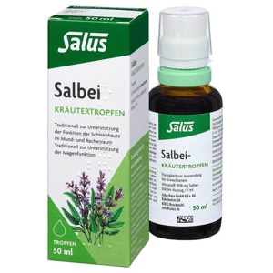 Salbei Kräutertropfen Salus, 50 ml Flüssigkeit Produktbild