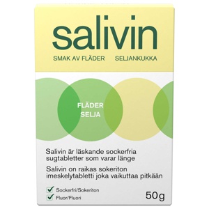 Salivin sugtabletter Fläder 50 g produkt bild