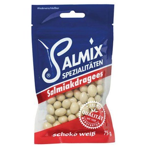 SALMIX Salmiakdragees Schoko weiß Produktbild