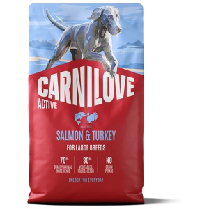 Salmon & Turkey Adult Large Breed Torrfoder för Hundar - 4 kg produkt bild