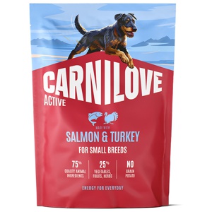 Salmon & Turkey Adult Small Breed Torrfoder för Hund - 15 kg produkt bild