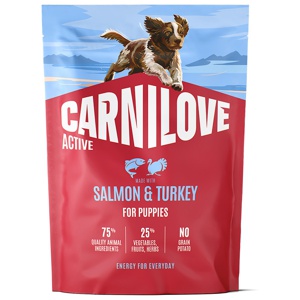 Salmon & Turkey Puppy Torrfoder för Valpar - 15 kg produkt bild