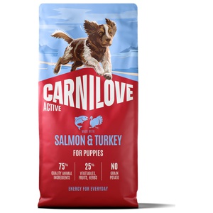 Salmon & Turkey Puppy Torrfoder för Valpar - 4 kg produkt bild